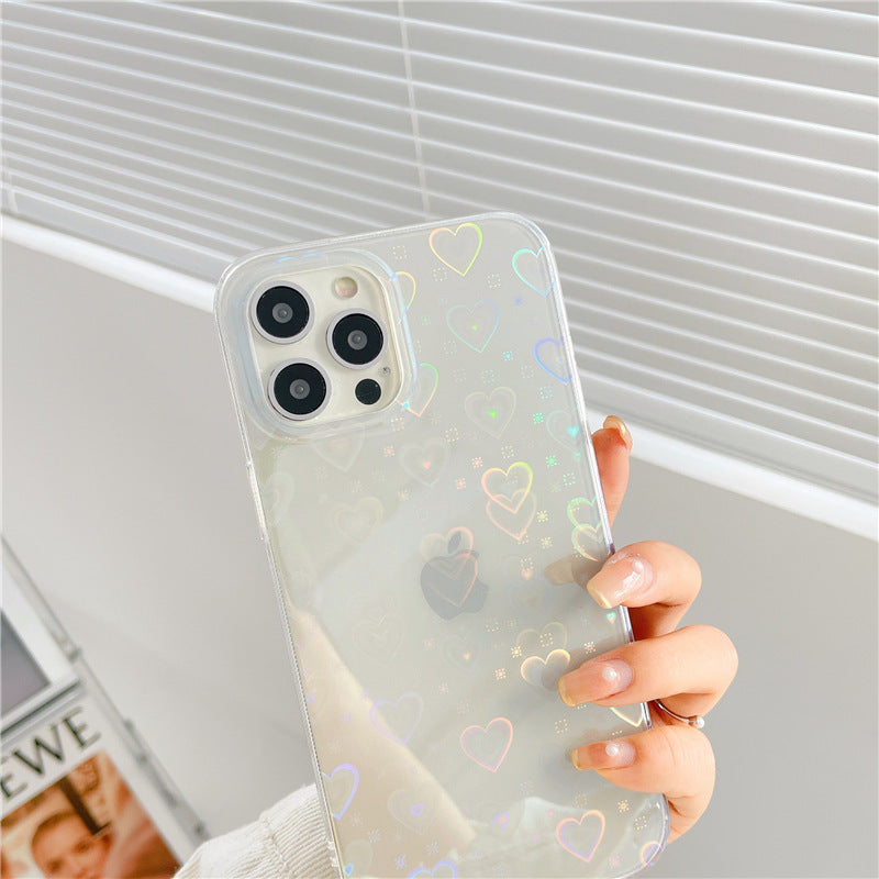 Laser Colorful Love Mobile Phone Soft Case Laser Colorful Love Mobile Phone Soft Case